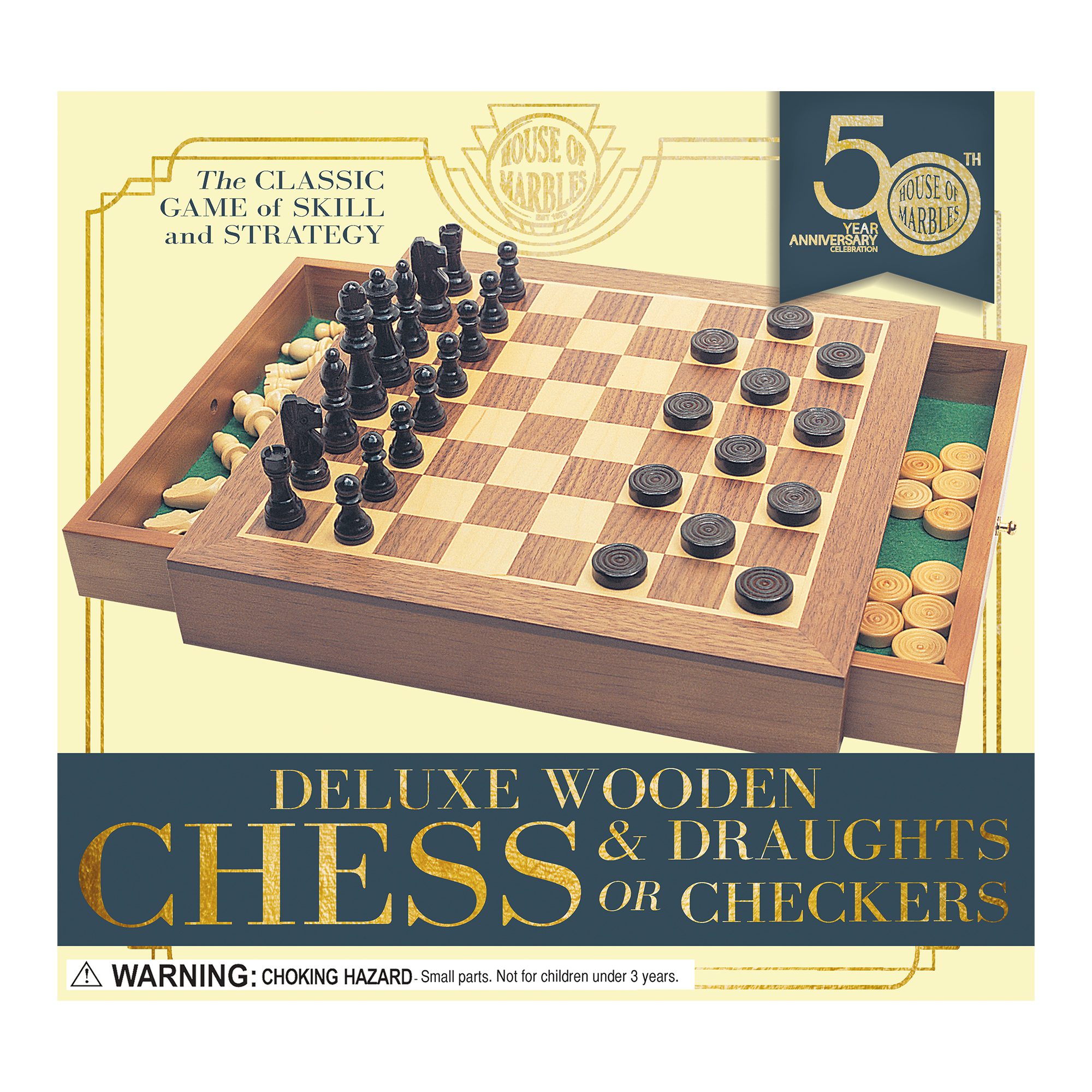 255559 Chess and Draughts Set 50th Year