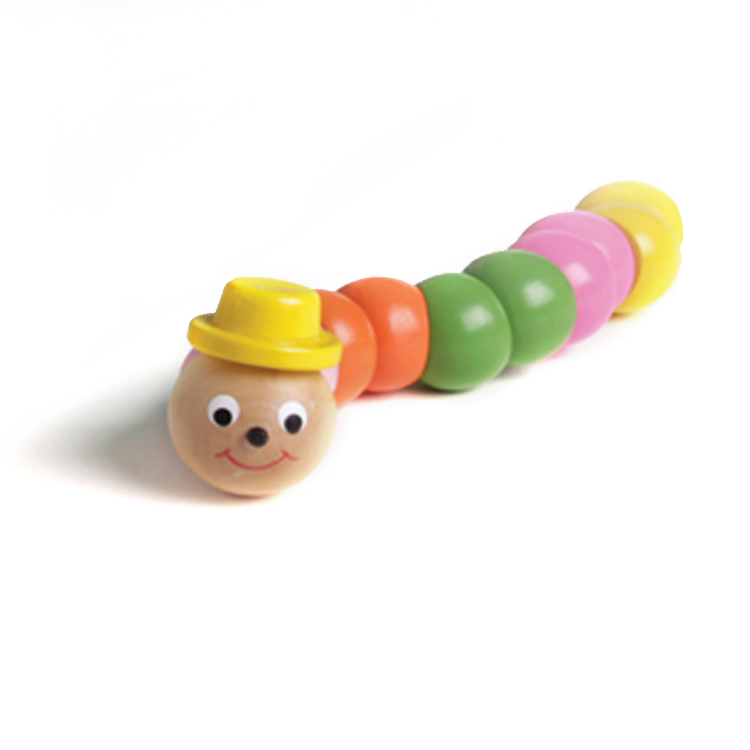 wooden worm toy