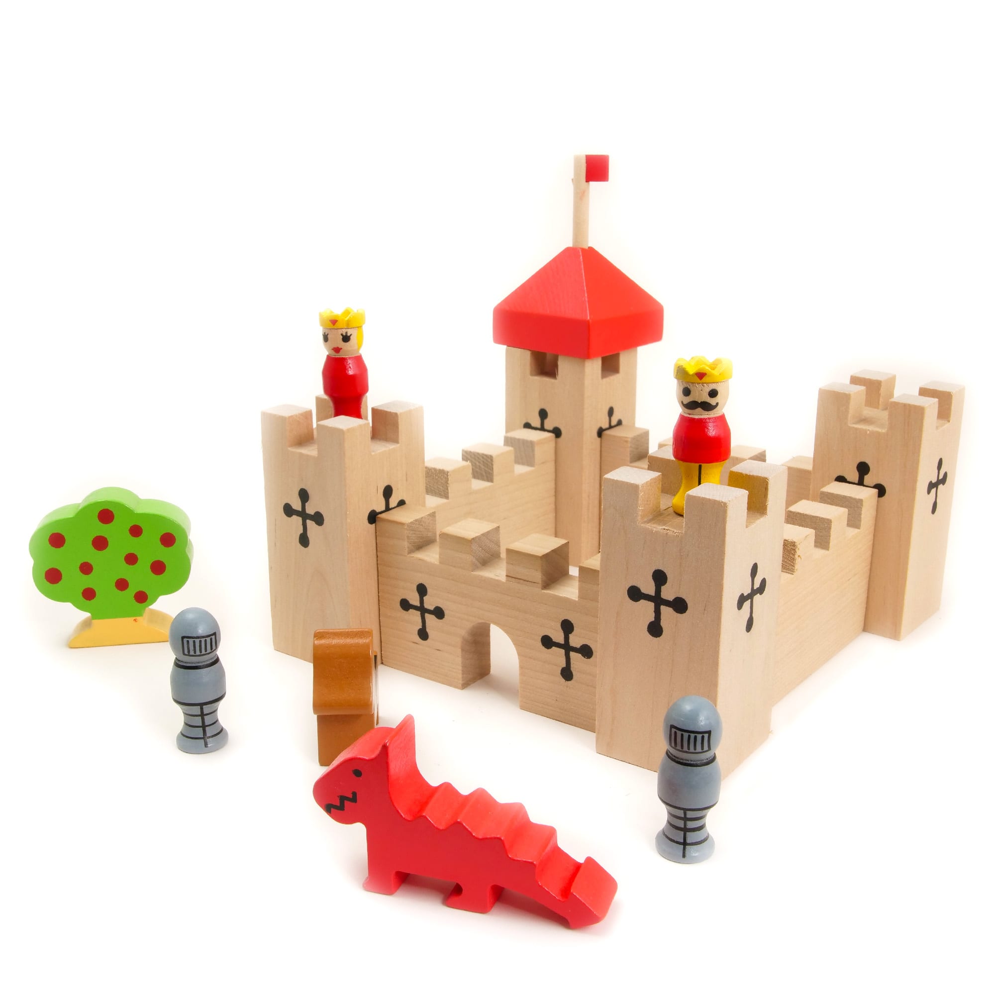 Wooden Castle Playset - House of Marbles US