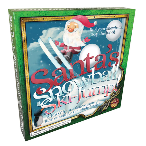 Santa's Snowball Ski-Jump Game - House of Marbles US