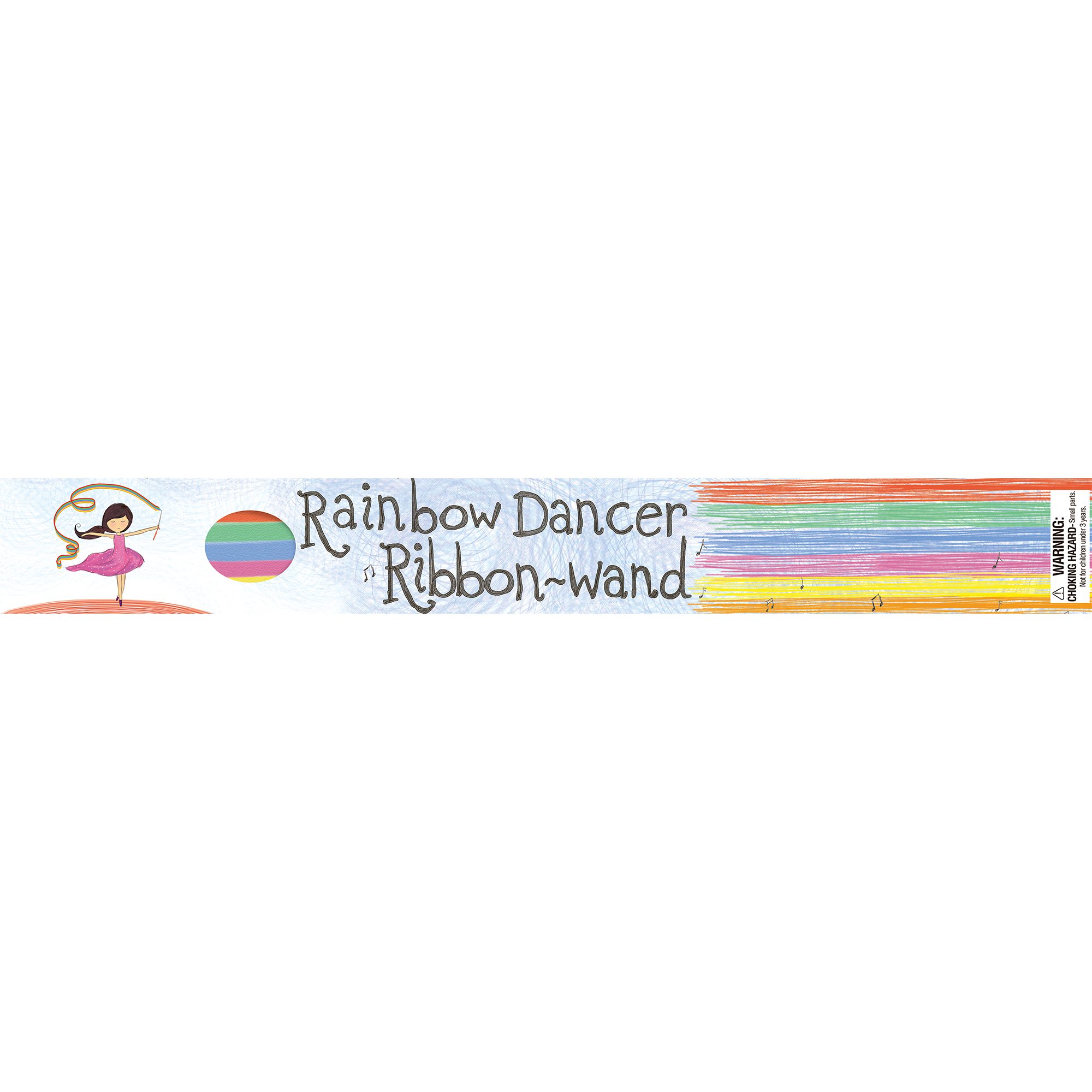 11.75 Rainbow Ribbon Wand