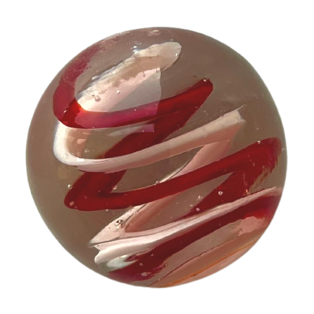 Red Glass Marbles 
